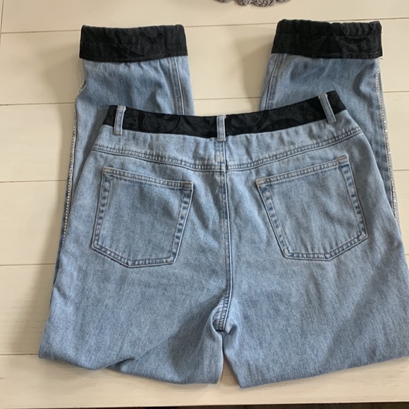 Jeanology Collection Women's Rhinestone High Rise Denim Jeans - Picture 3 of 9